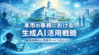 本市の事務における生成人工知能（ＡＩ）活用戦略と人材育成について